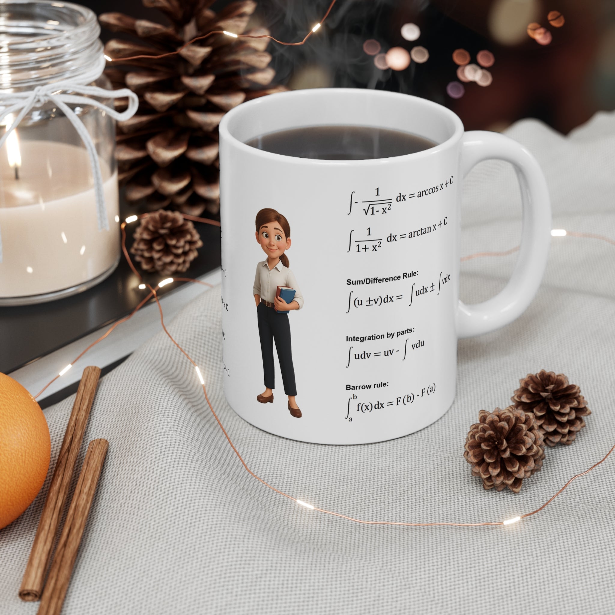 Mug with table of integrals