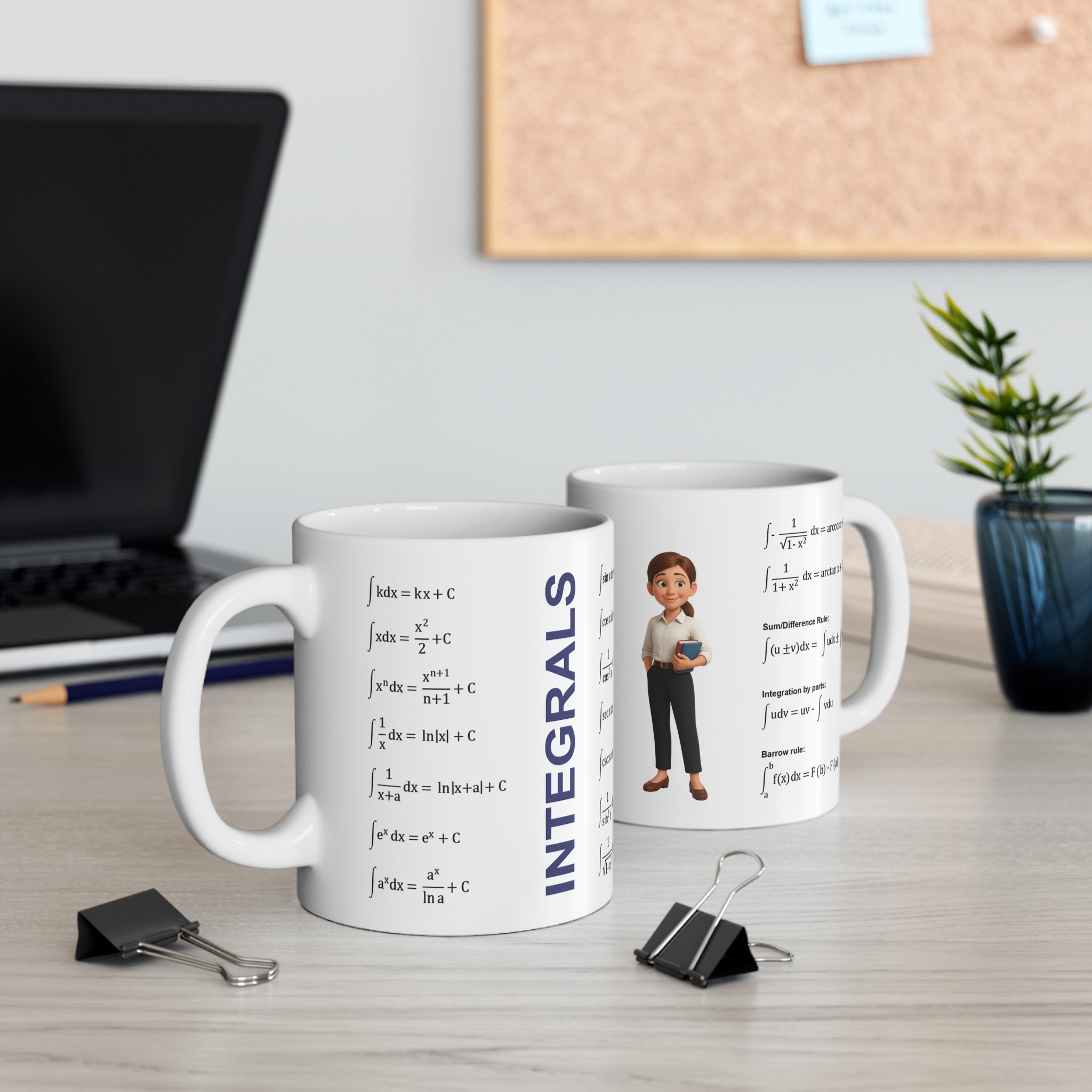 Mug with table of integrals