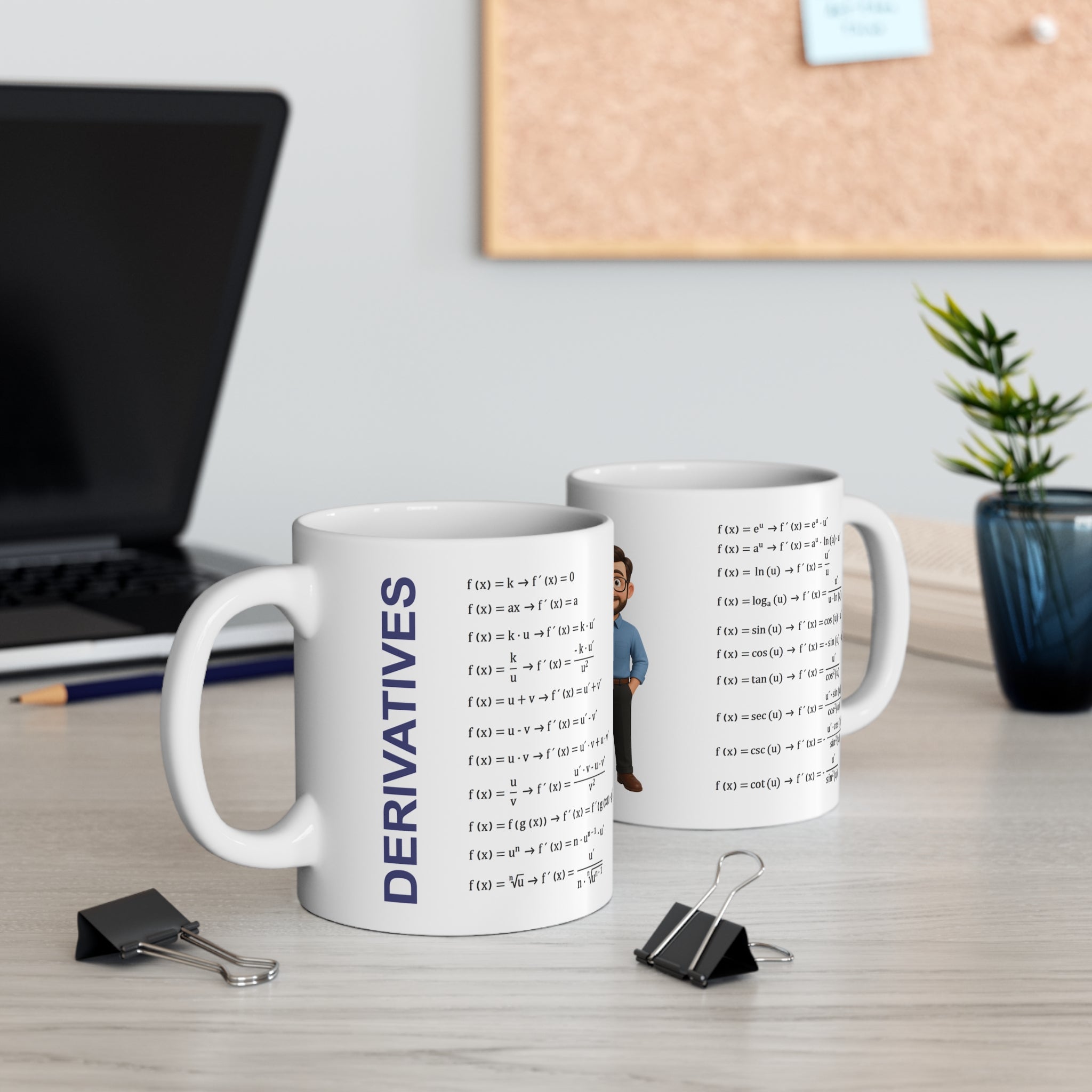 Mug with table of derivatives