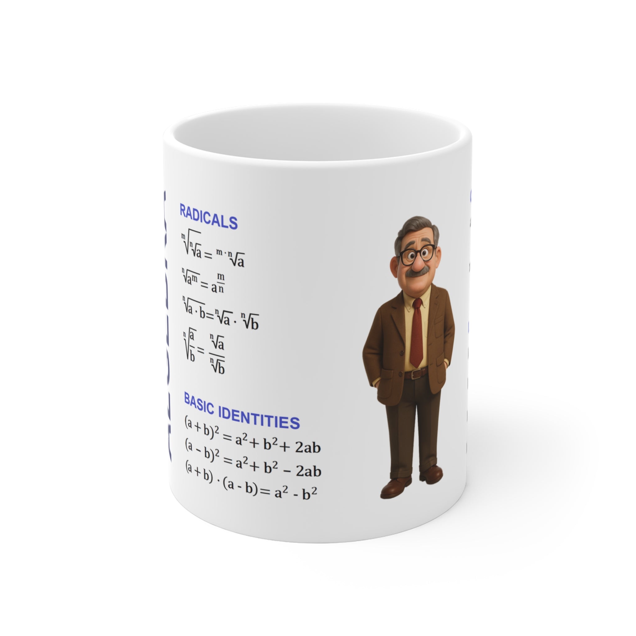 Mug with algebra formulas