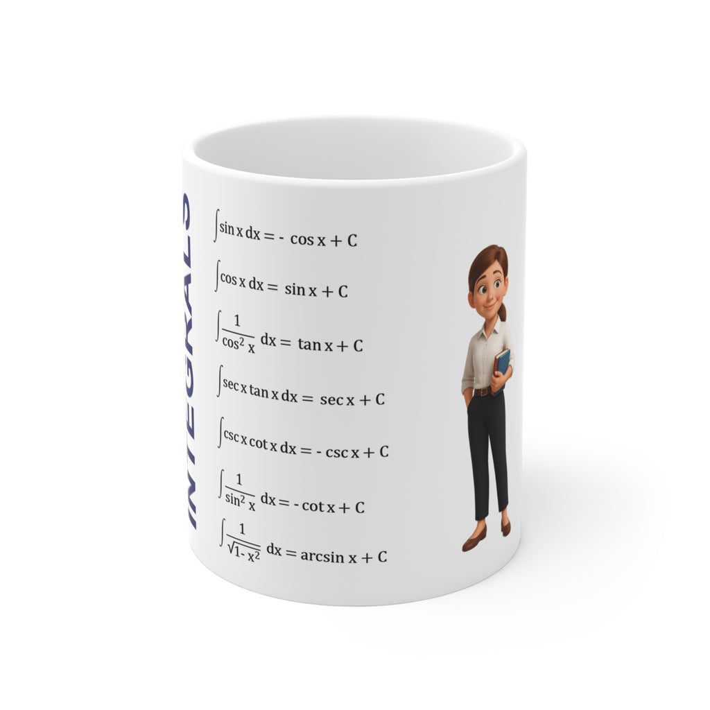 Mug with table of integrals
