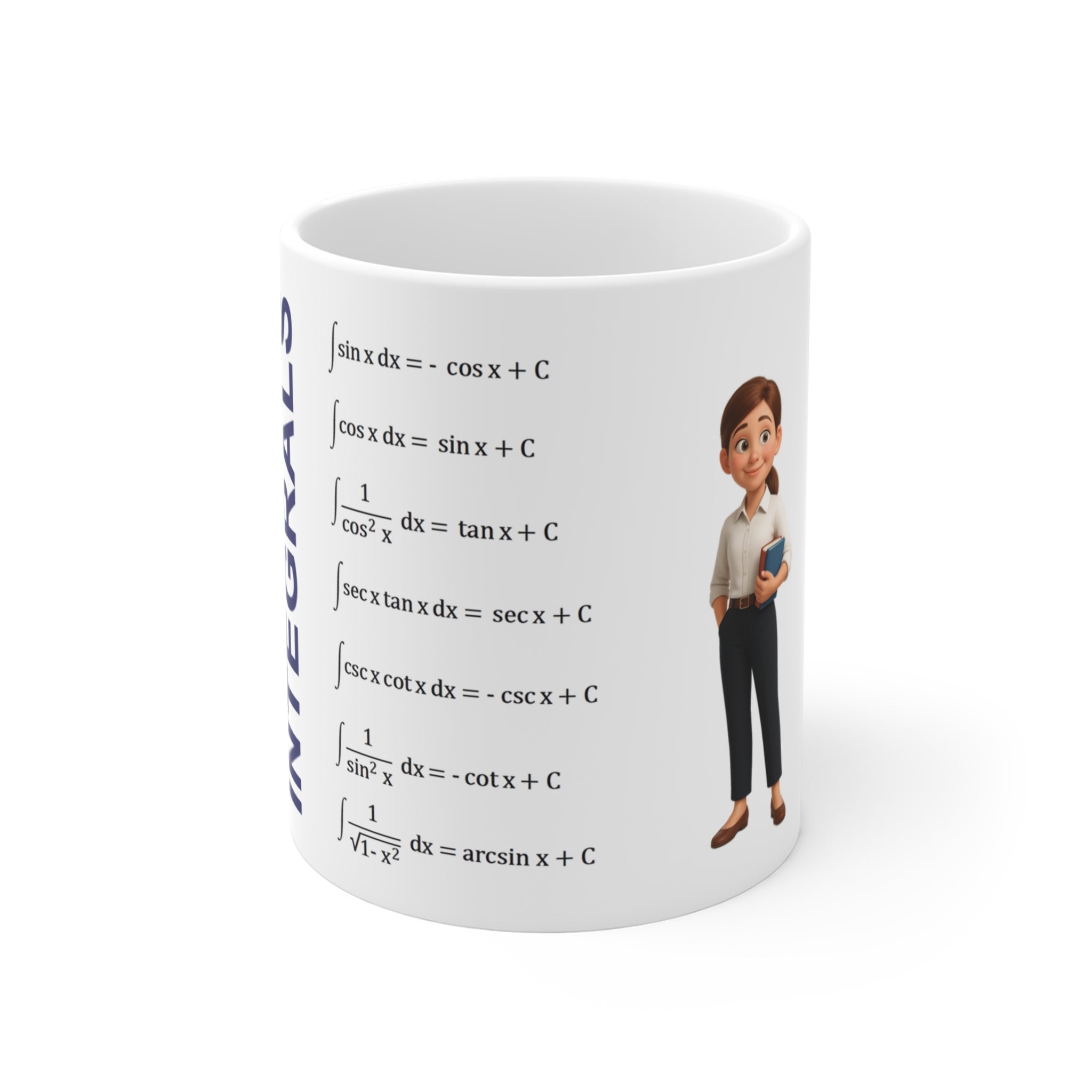 Mug with table of integrals