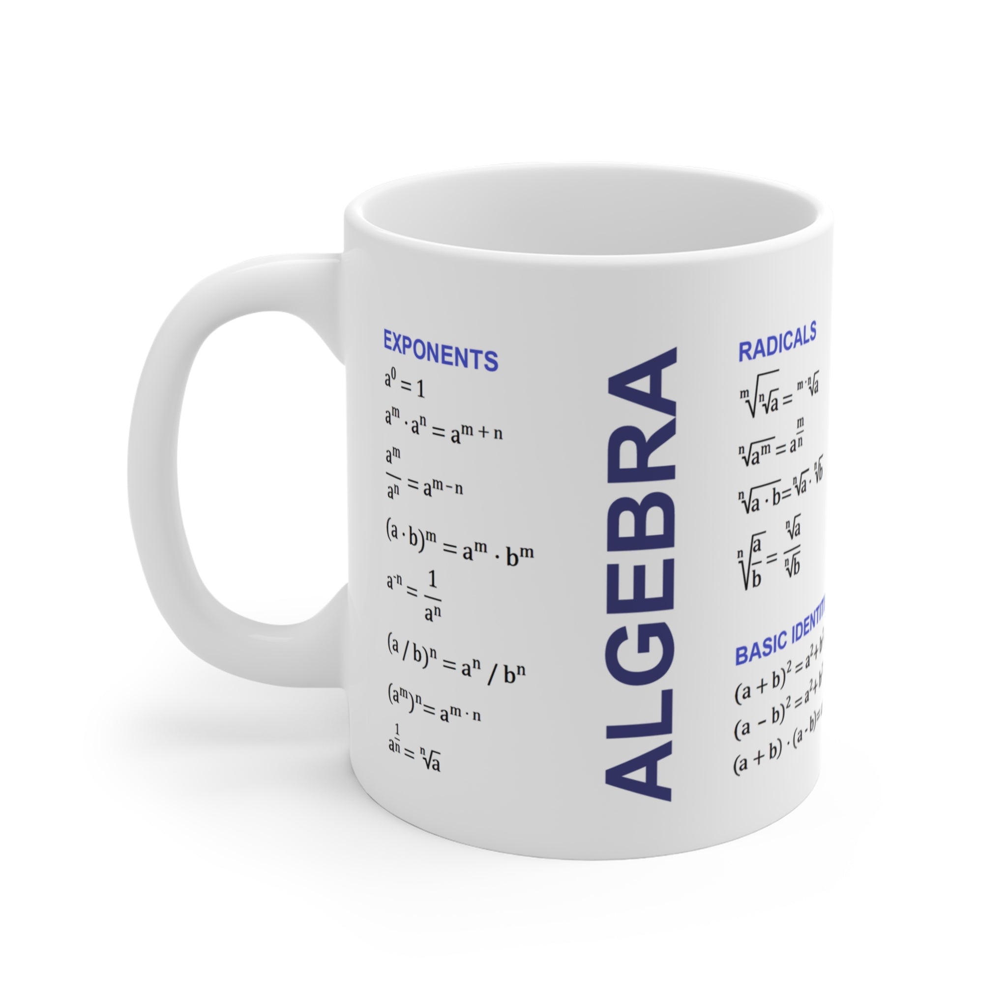 Mug with algebra formulas